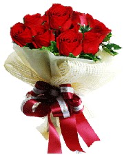 Görsel 12 adet kırmızı gül buketi  İstanbul Üsküdar online çiçek gönderme sipariş 