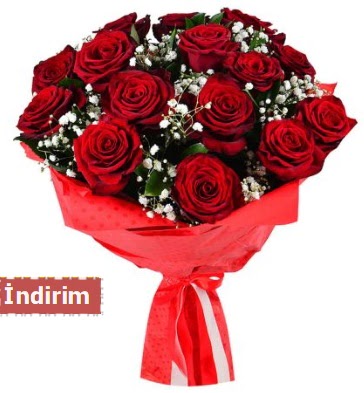 12 Adet kırmızı aşk gülleri  İstanbul Üsküdar çiçek satışı 
