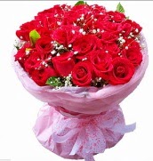 25 adet kırmızı gül buketi  İstanbul Üsküdar internetten çiçek satışı 