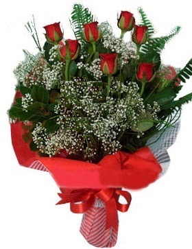 7 kırmızı gül buketi  İstanbul Üsküdar çiçek servisi , çiçekçi adresleri 