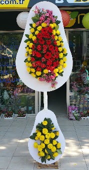 Düğün nikah açılış Çiçeği Çift katlı sepet  İstanbul Üsküdar internetten çiçek satışı 
