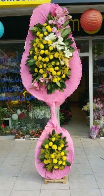 Çift katlı düğün açılış çiçeği  İstanbul Üsküdar çiçek servisi , çiçekçi adresleri 