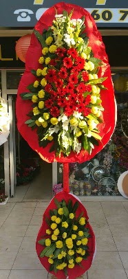 Çift katlı düğün açılış çiçek modeli  İstanbul Üsküdar çiçek servisi , çiçekçi adresleri 