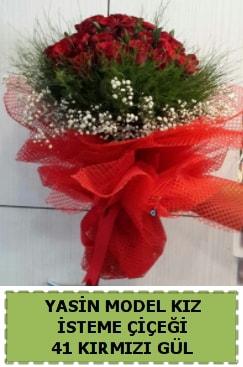 41 Adet kırmızı gül kız isteme çiçeği  İstanbul Üsküdar çiçek gönderme sitemiz güvenlidir 