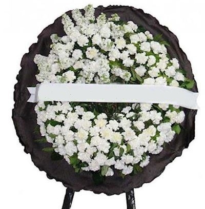Cenaze çelengi çiçeği modelleri  İstanbul Üsküdar internetten çiçek satışı 