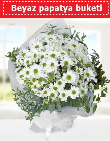 Beyaz Papatya Buketi  İstanbul Üsküdar 14 şubat sevgililer günü çiçek 