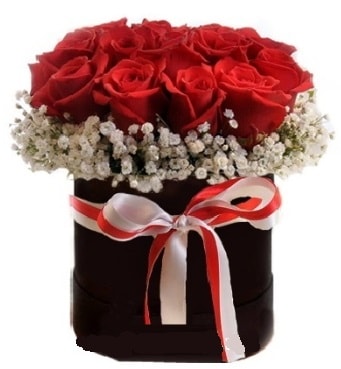 Siyah kutuda 23 adet kırmızı gül tanzimi  İstanbul Üsküdar çiçek gönderme sitemiz güvenlidir 