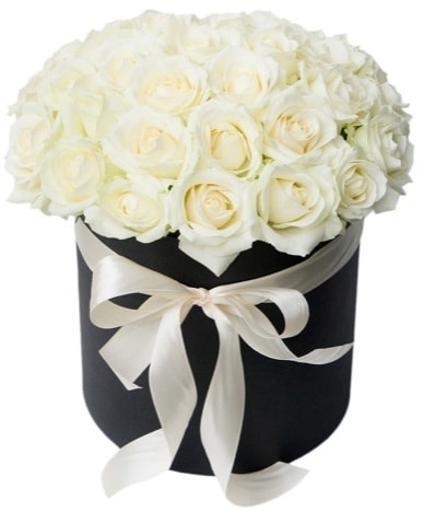 41 adet beyaz gül kutuda söz  İstanbul Üsküdar çiçek satışı  süper görüntü